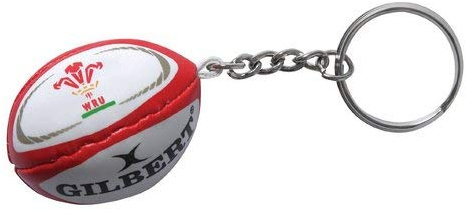GILBERT wales rugby ball key ring