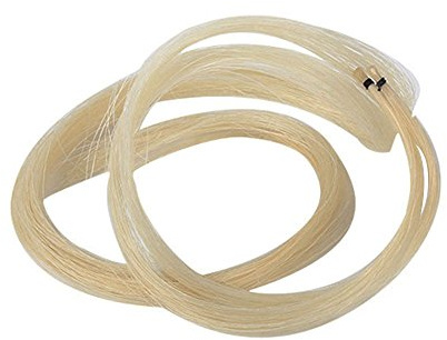 BQLZR White 2 Hanks Professional Violin Bow Hair Mongolian