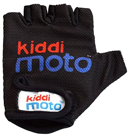 Kiddimoto Kids Bike Gloves For Kids Boys & Girls Best Toddler Bike Gloves Ages 2-8 Fingerless Cycling Gloves For Youth Sports Like Mtb, Bmx Dirt Biking, Mountain Bike Riding