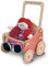 Dida - Puppenwagen Natur aus Holz, Großer Puppenwagen für Puppen bis zu 50 cm, Rollenspielzeug für Kinder von 2 bis 4 Jahren, Ideal für die Kreative Entwicklung