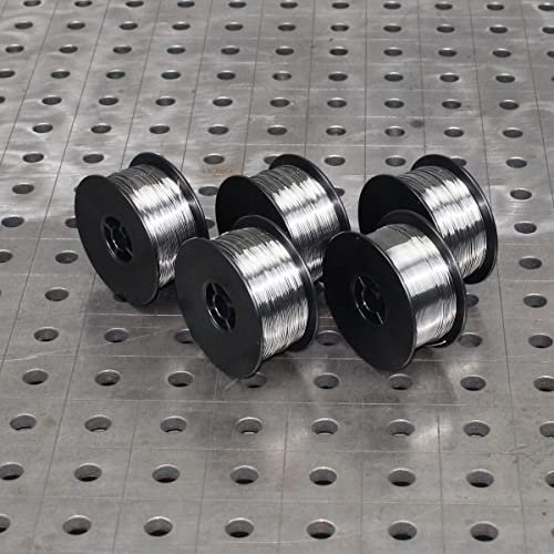 Lot de 5 rouleaux de fil fourré, 0,9 mm, à souder, MIG/MAG, sans gaz, E71T-GS FLUX CORE