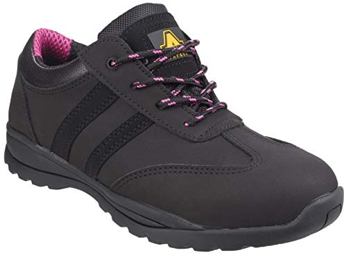 Amblers Safety Female FS706 Sophie Safety Trainer, Black, Size UK 5