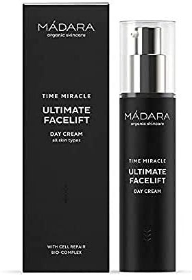 MÁDARA Organic Skincare Time Miracle Total Renewal Nachtcreme – Anti-Aging, Feuchtigkeitsspendend, mit Hyaluronsäure und nordischen Pflanzenextrakten, Vegan, 50 ml