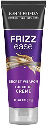 John Frieda Frizz Ease Secret Weapon Touch-Up Crème - Anti-Frizz Styling Cream for Smooth, Frizz-Prone Hair, 4 Oz