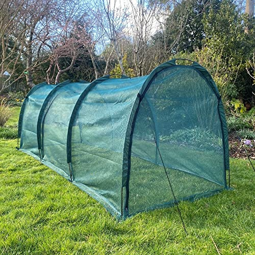GardenSkill Net Grow Tunnel - Garden Growhouse Cloche for Protecting Fruit Vegetables Plants (3m x 1m x 1m high)