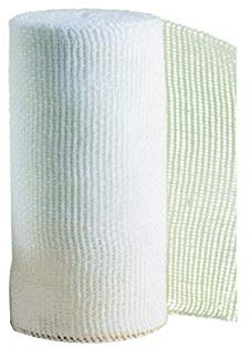 Gima - Bandage de Gaze Hydrophile ourlée à 20 fils, 100% Coton Hydrophile Candide, Bord Ourlé, sans latex, taille 3,5 m x 10 cm, boîte de 6 rouleaux