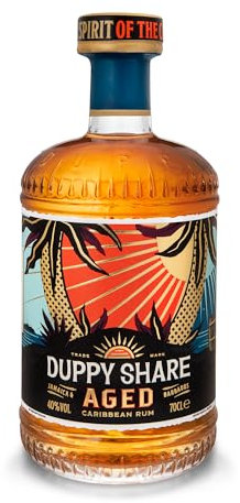 The Duppy Share Aged Rum - Caribbean Rum 70cl (ABV 40%) | Perfectly Balanced, Award-Winning Fusion of Aged Caribbean Rums | An Exquisite Blend for your Favourite Rum Cocktail
