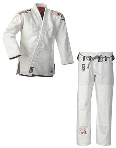 Ju-Sports BJJ Anzug EXTREME White 2.0 I Solider Brazilian Jujutsu Anzug aus hochreißfestem Stoff I BJJ Gi Herren I Mehrfach vernäht I 100% Baumwolle I A4