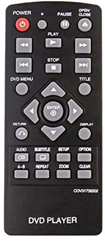 ALLIMITY COV31736202 Télécommande remplacée pour LG DVD Player DP132 DP132NU