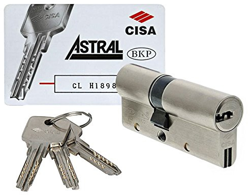 CISA 10A3S112012, Cilindro Europeo Astral S, Ottone Nichelato, 40/30 mm