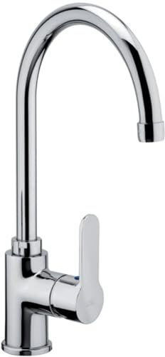 MISCELATORE LAVELLO CUCINA PAFFONI BOCCA ALTA BLU180