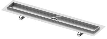 TECE 600900 drainline Duschrinne (gerade; Edelstahl; poliert; Verbesserung des Wasserabflusses) silber