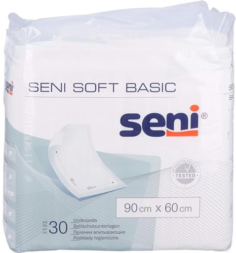 SENI Soft Basic Bettschutzunterlage 60x90 cm 30 St