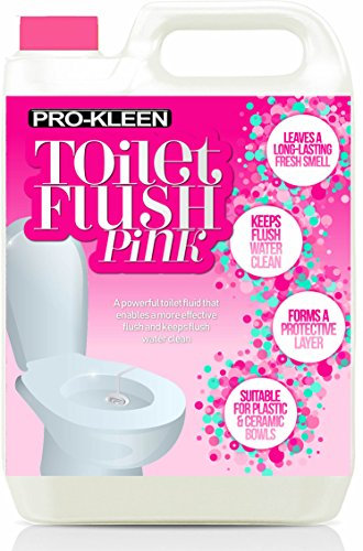 Pro-Kleen Toilet Fresh Flush Cleaning Liquid 5L - Concentrate, Easy to Use, Pink Fluid Formula for Caravans, Motorhomes & Boats, Leaves a Protective Layer, Ensures Effective Flushing