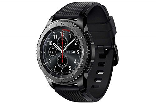 Samsung SM-R760NDAADBT Gear S3 frontier Smartwatch (3,3 cm (1,3 Zoll) Display, NFC, Bluetooth, WLAN, Tizen OS, mit Silikon-Armband)