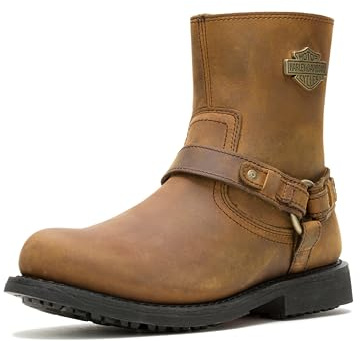 Harley-Davidson Herren Scout Leder Motorrad Harness Casual Boot, Braun, 41 EU