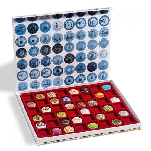 Koffer Karton für 48 Platten muselet Champagner