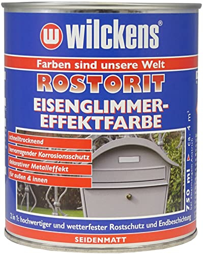 Wilckens Rostorit Eisenglimmer-Effektfarbe, seidenmatt, 750 ml, Schwarz