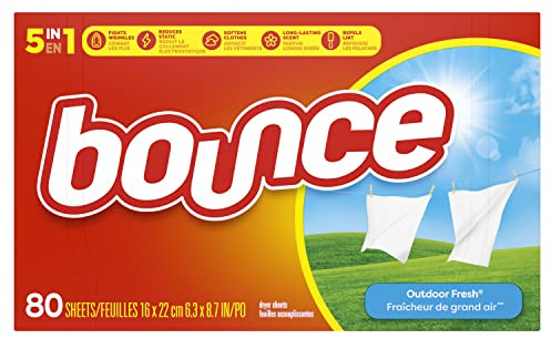 Bounce Fabric Softener Sheets, Outdoor Fresh Scent, 80 sheets