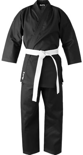 Blitz Cotton Student Judo Suit - Black, 1-140 cm