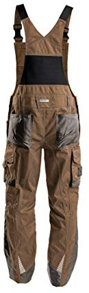 DASSY® Voltic Arbeitslatzhose mit Kniepolstertaschen - Größe 52 - LEHMBRAUN/ANTHRAZITGRAU
