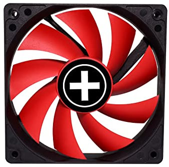 Xilence XPF120.R.PWM 120mm PWM Gehäuselüfter, 4PIN, rot/schwarz