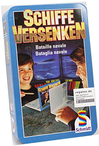 SCHMIDT SPIELE MBS Schiffe Versenken Metalldose 4001504512057