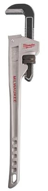 Milwaukee 48 22 7224 24-Inch Aluminium Pipe Wrench - Red/Black/Silver