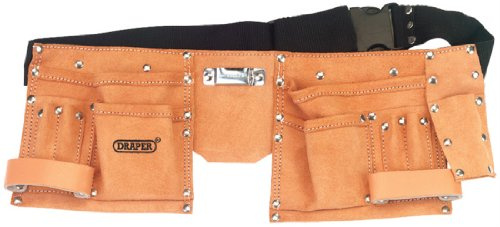 Draper DIY-Serie 09241 - Cintura porta attrezzi, doppia, in pelle