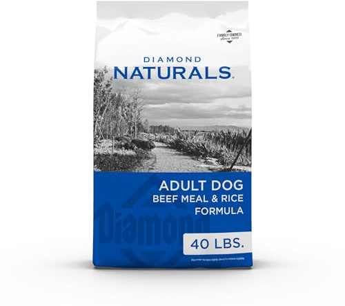 Diamond Naturals Adult Dry Dog Food Beef Meal and Rice Formula Made with Quality Pasture-Raised Beef Protein, Probiotics and Essential Nutrients