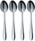 MasterClass Spoon Set, Stainless Steel Teaspoons, 4 Piece, Mirror Polished Finish, Silver