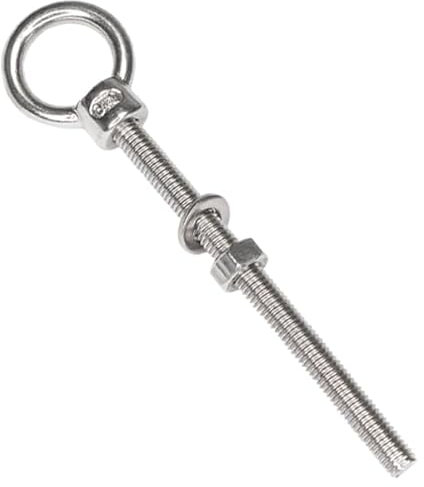 PRIOstahl 642_1 Tornillo de ojo con tuerca anular de acero inoxidable V4A, M10 x 100 (1 unidad), 1 Stück