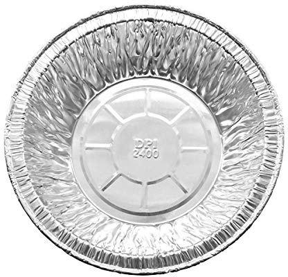 KitchenDance Durable Packaging Disposable Aluminum Extra Deep Meat Pan - 5 3/4 Round Oven Safe Aluminum Foil Pot Pie Pans, Aluminum Baking Pan Perfect for Meat Pies, Pot Pies - 2400, 50 Count