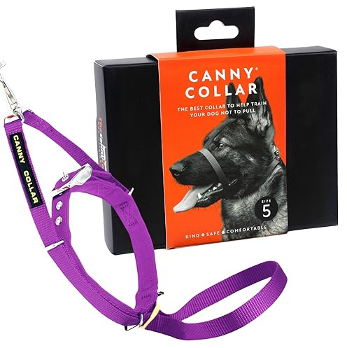 Canny No-Pull Dog Training Headcollar To Stop Pulling On Lead Purple Size 5