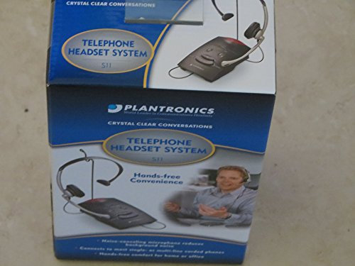 Plantronics S11 Monaural Headphones and Microphone (Wireless, Monaural, Black)