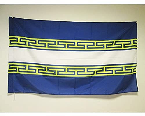 AZ FLAG - Drapeau Marne - 150x90 cm - Drapeau Département Français - Champagne-Ardenne 100% Polyester Avec Fourreau et cordelette - Pavillon 110 g