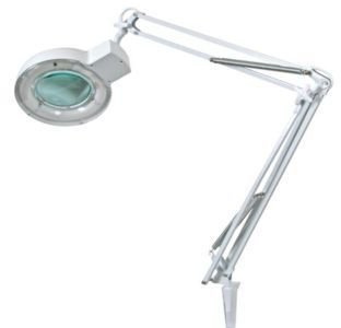 Veka - Lámpara con lupa de 8 dioptrías, 22 W, brazo articulado