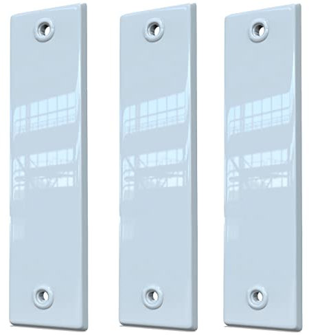 Gurtwicklerblende geschlossen Lochabstand 135 mm in Weiß 3 Stück