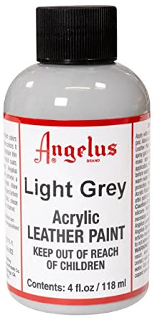 Angelus Leather Paint, Light Grey, 4 Ounce jar (720-04-082)