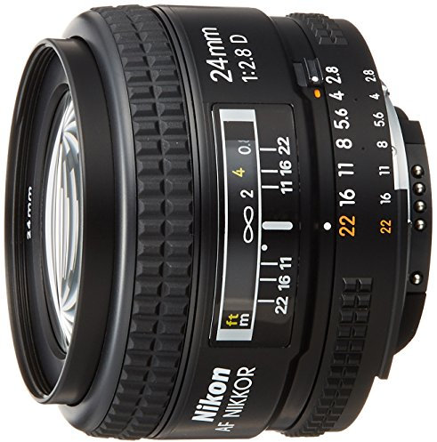 Nikon 24mm f/2.8D AF Nikkor - Objetivo (24 mm, 64.5 mm, Negro, 52 mm, 270 g, 64.5 x 46 x 64.5 mm)