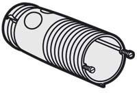 Legrand 089528 Manchon Prolongateur pour Cloison de Doublage Batibox Béton, Ø65, 150mm Longueur