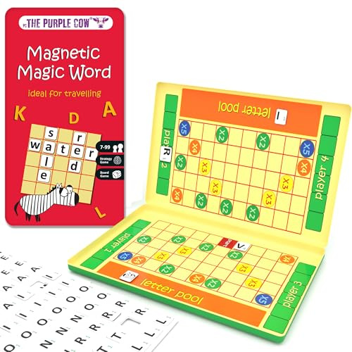 The Purple Cow 332331 Magic Word Magnetic Travel Game