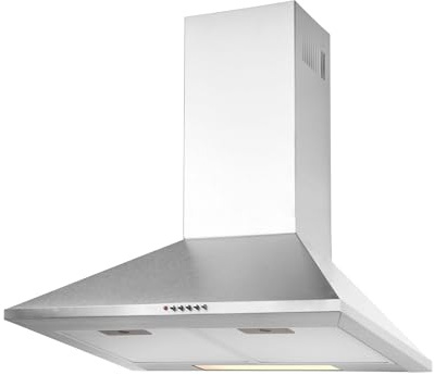APELSON Campana Extractora Helia 600 con 3 Niveles de Extracción Turbo Panel de Control Mecánico Motor Tangencial Extra Silencioso Iluminación LED Potencia 260 m3/h Ancho 60 cm Color Blanco