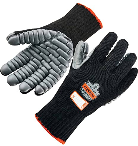 Ergodyne ProFlex 9000 Certified Lightweight Anti-Vibration Work Glove, Medium,Black