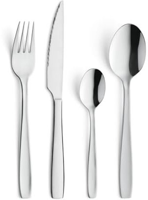 AMEFA - Coffret 24 couverts de table pour 6 personnes - Hôtel - Acier inoxydable 18/0, Finition Brillante