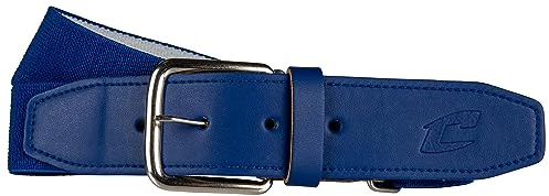 CHAMPRO Boys With Leather Tab Baseball Belt, Royal, Youth US