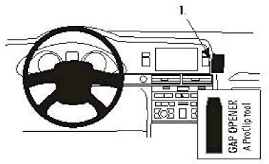 Brodit 853508 ProClip Halterung, schwarz