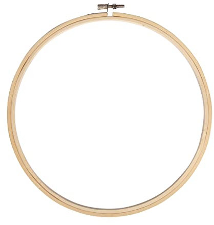 Rayher Bastidor para bordar, de madera de bambú, 17 cm ø, para manualidades y costura, 62559000