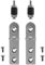Duravit Scharnierpaar Urinaldeckel Fizz, chrom, 0061231000