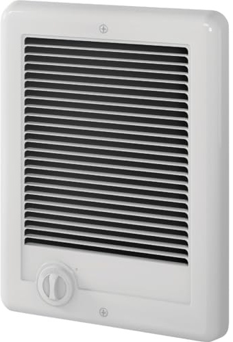 Cadet Com-Pak Electric Wall Heater Complete Unit with Thermostat (Model: CSC151TW, Part: 67509), 5120 BTU, 120 Volt, 1500 Watt, White